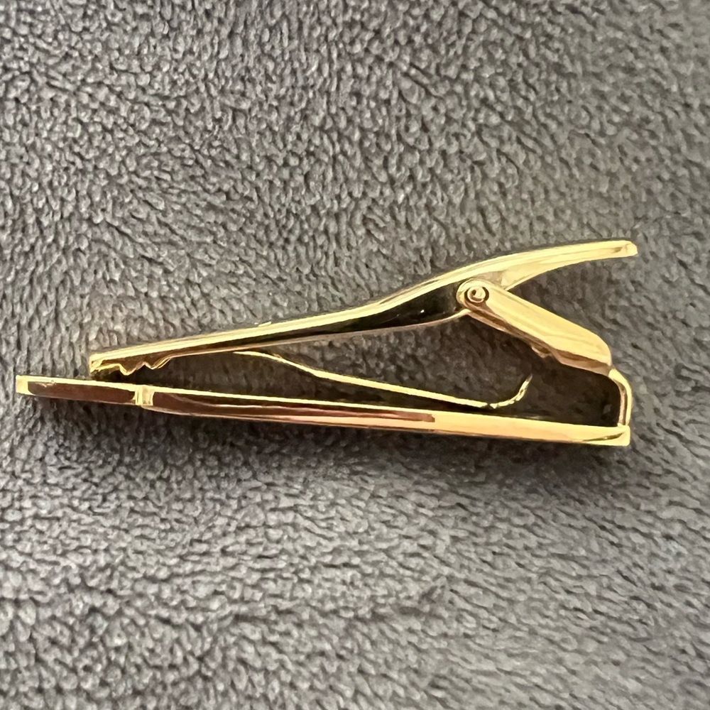Vintage Yves Saint Laurent Two Tone Tie Clip - Picture 3 of 8
